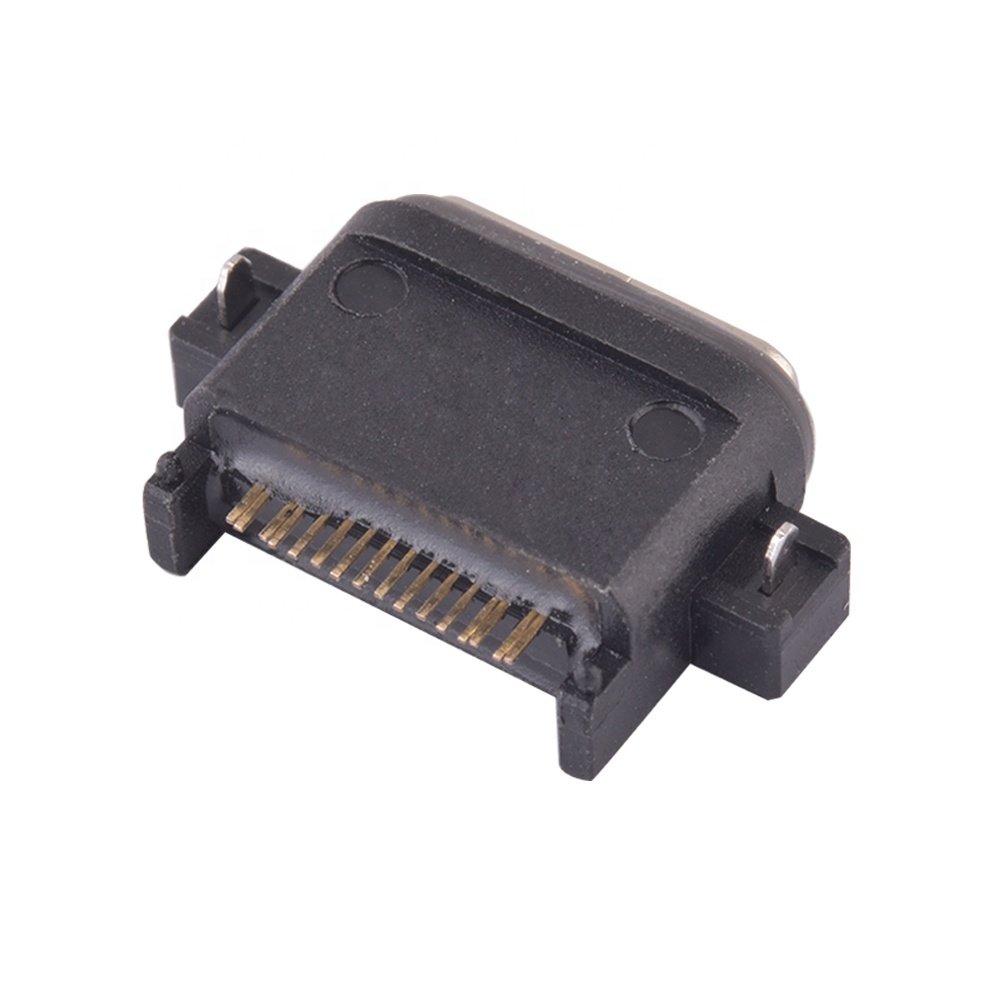 USB Type-C 16Pin Female Waterproof Connector USB C Port