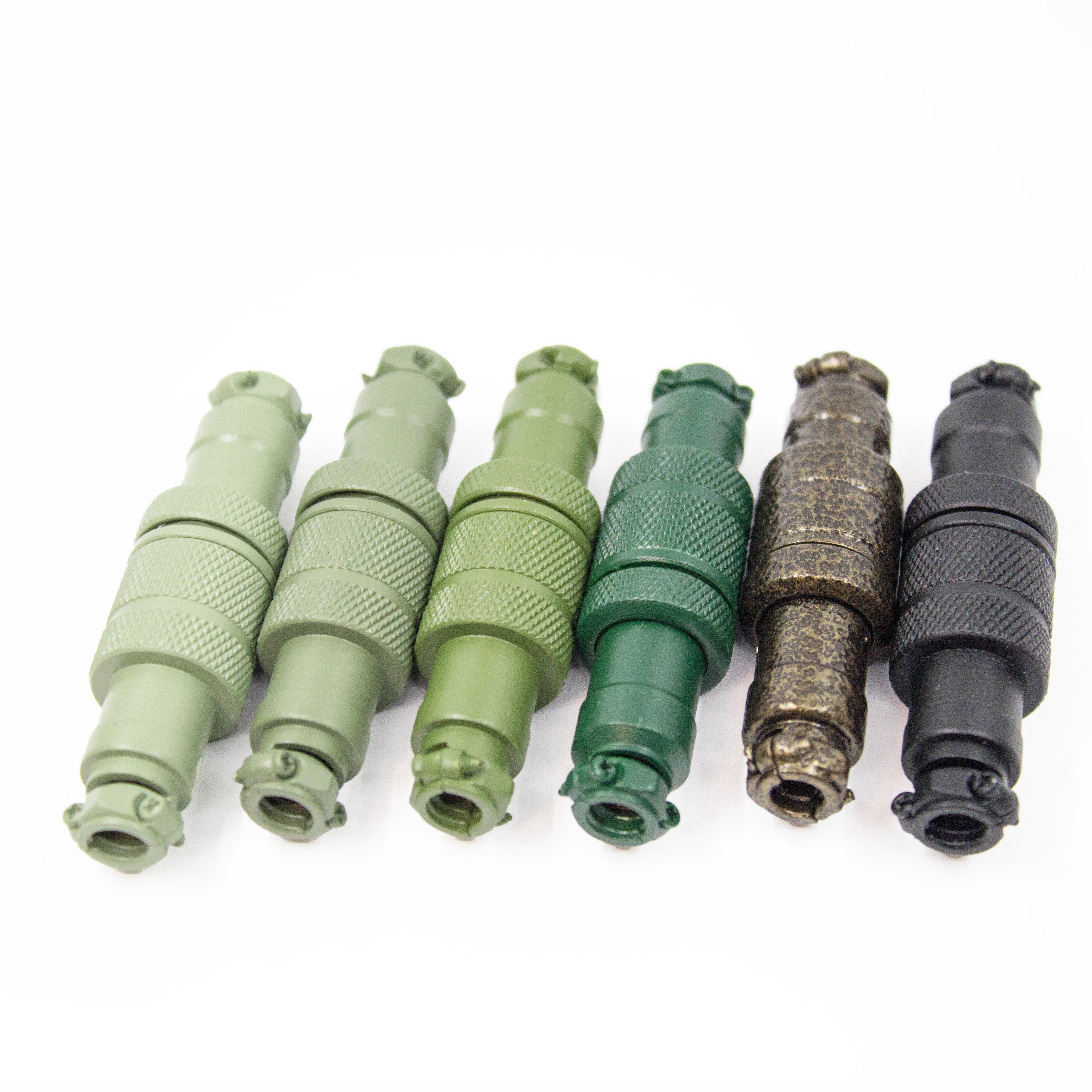 Custom multicolor Matt Shiny Gx16 4pin 5pin Male And Female Aviator Colorful Gx16 Connector Plug For Coiled Usb keyboard Cables