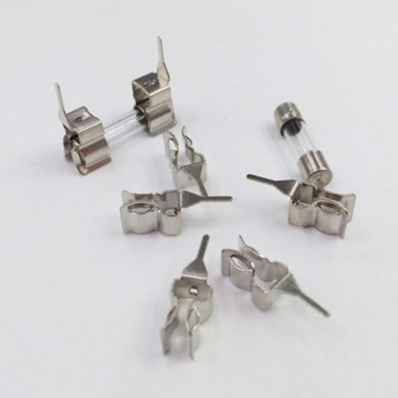 XS 1018 5 single pin 5 * 20 fuse clip base plate fuse clip circuit board fuse holder hardware clip brass connector