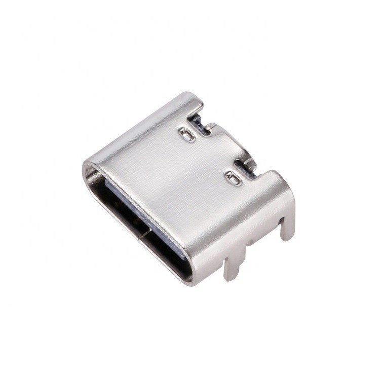 USB Type C 6-Pin Female Socket PCB Compatible Connector Essential USB Connector for PCB