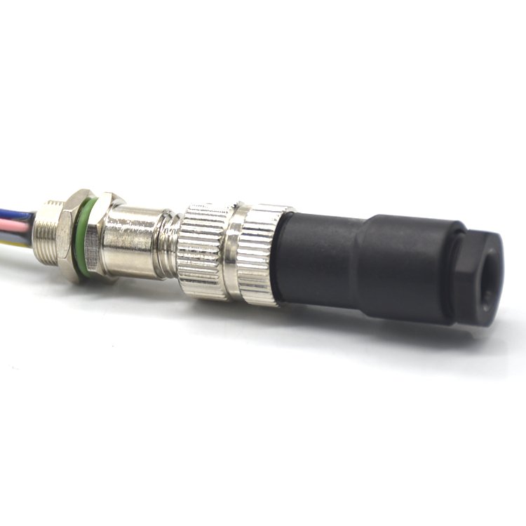 M8 Circular Connector 8 Pin Industrial Plug and Socket Waterproof Male and Female IP67 Plug Connector