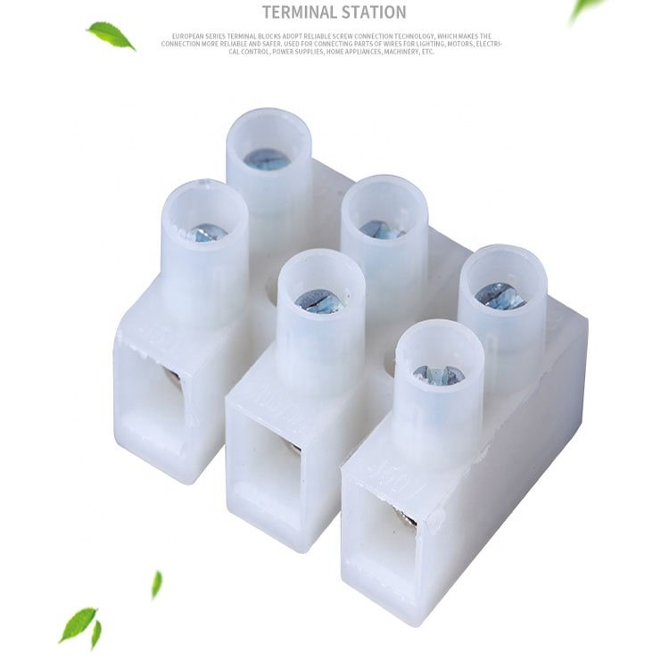 PA8 Nylon Housing 2/3/4/6 Pin Wire Connector Terminal Block Electrical Screw Terminal Block Connector