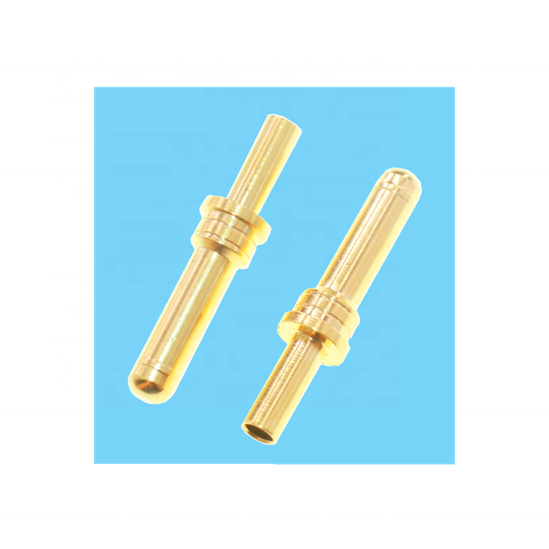 Dongguan Factory Spring Type 4.0mm POGO PIN Gold Plated Copper Contact Pin Terminal Electrical Connectors