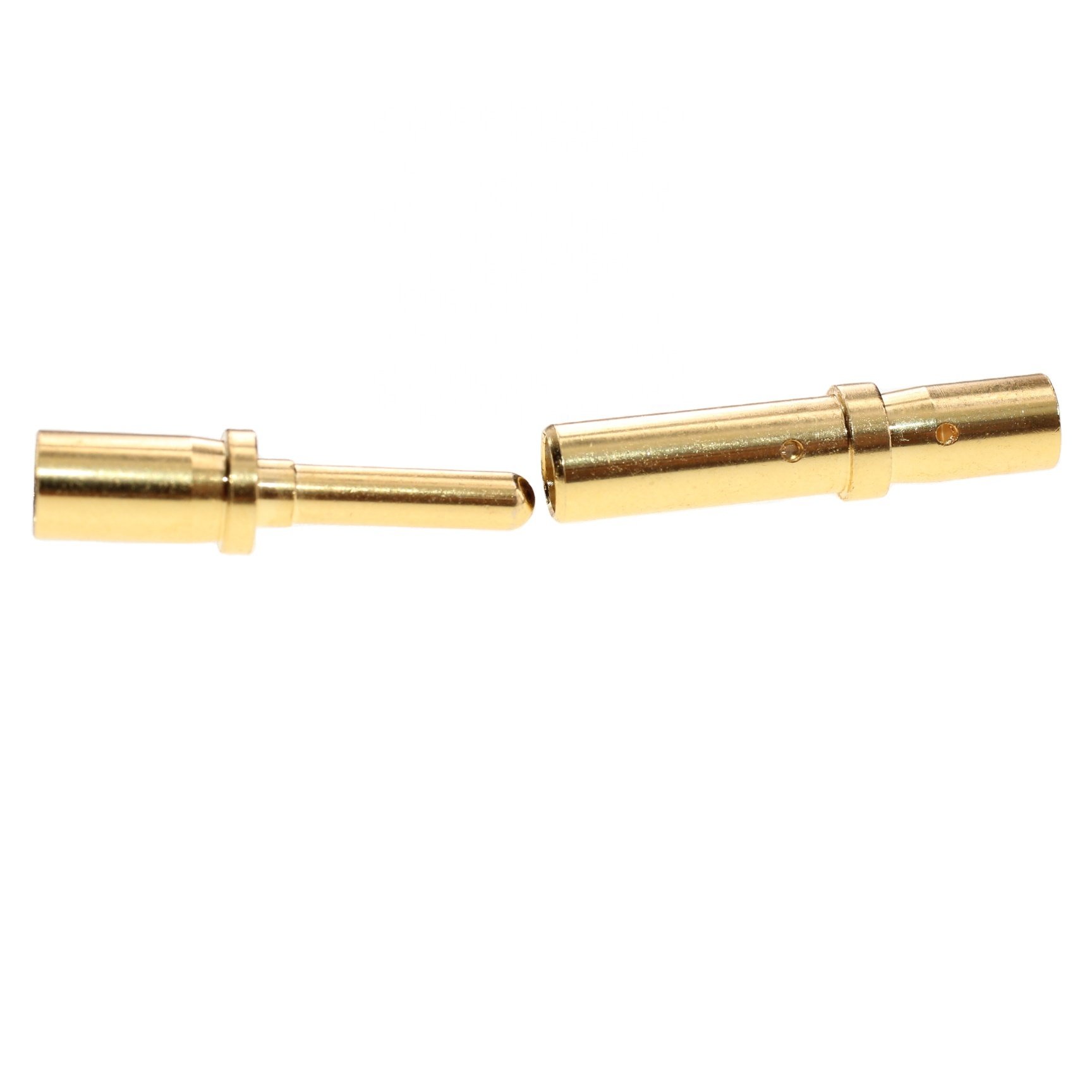 Dongguan Factory Spring Type 4.0mm POGO PIN Gold Plated Copper Contact Pin Terminal Electrical Connectors