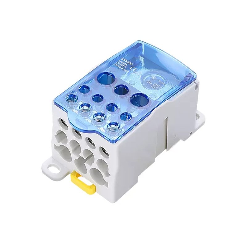 One in Several Out Power Distribution Block UKK Terminal Block Wire Electrical Connector Junction Din Rail Distribution Block