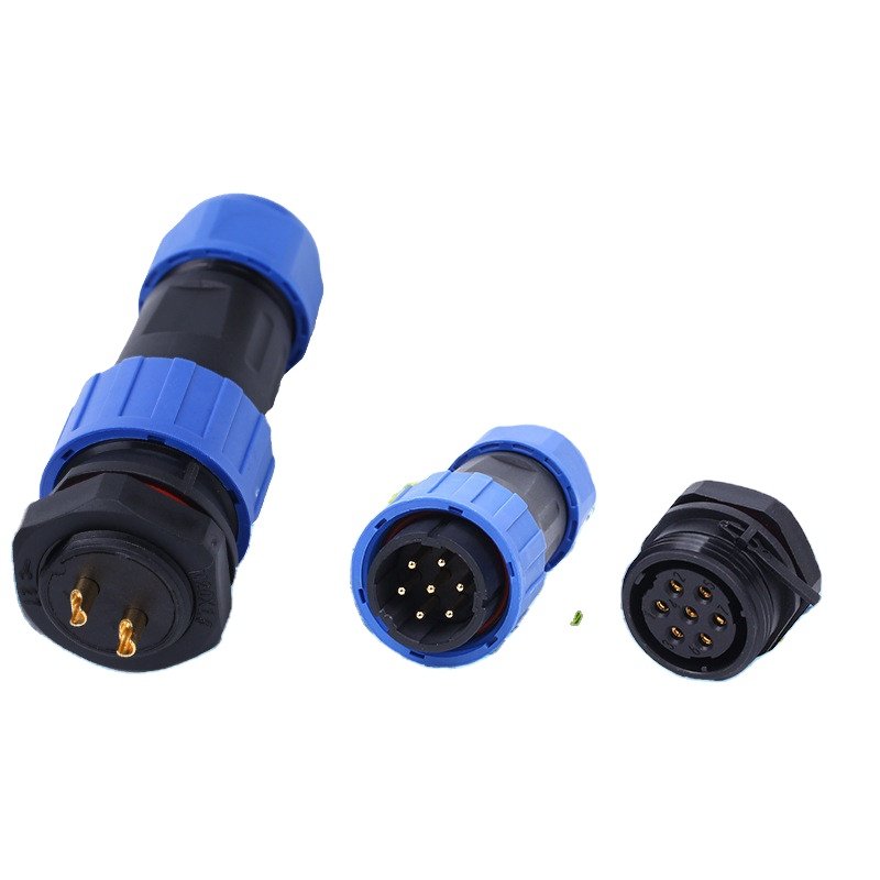 High Performance Aviation Plug Power Cable Connector SP20 Waterproof Plastic Connector with Copper Pin IP68 Rating