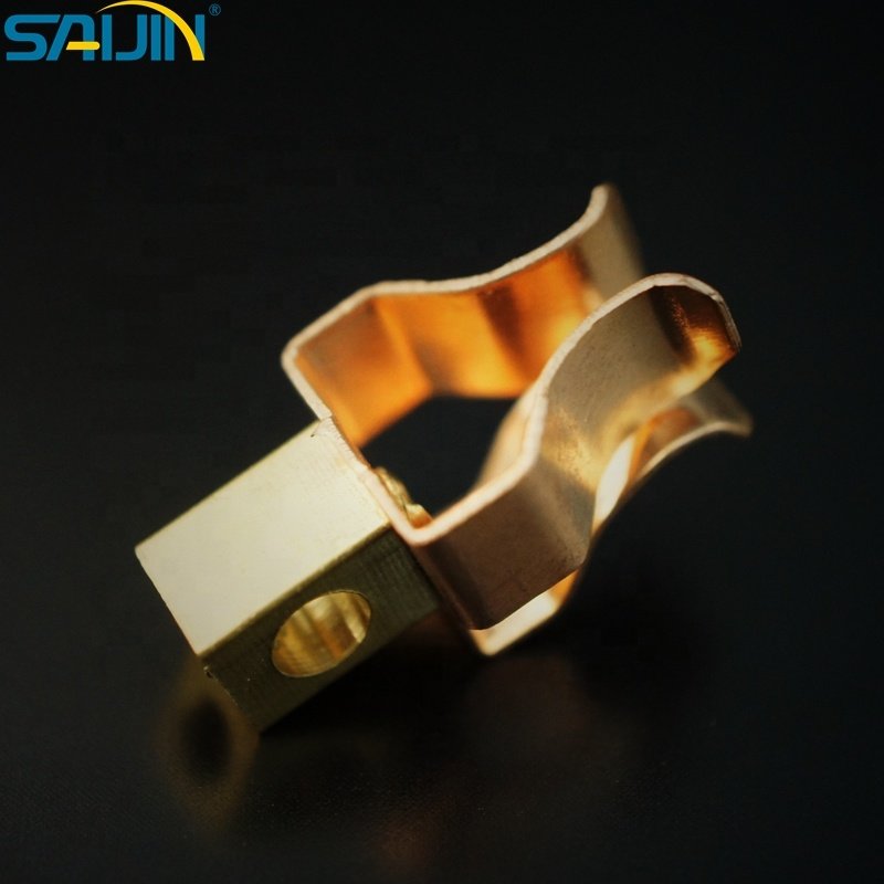 brass earth contact screw terminal block connector for wire