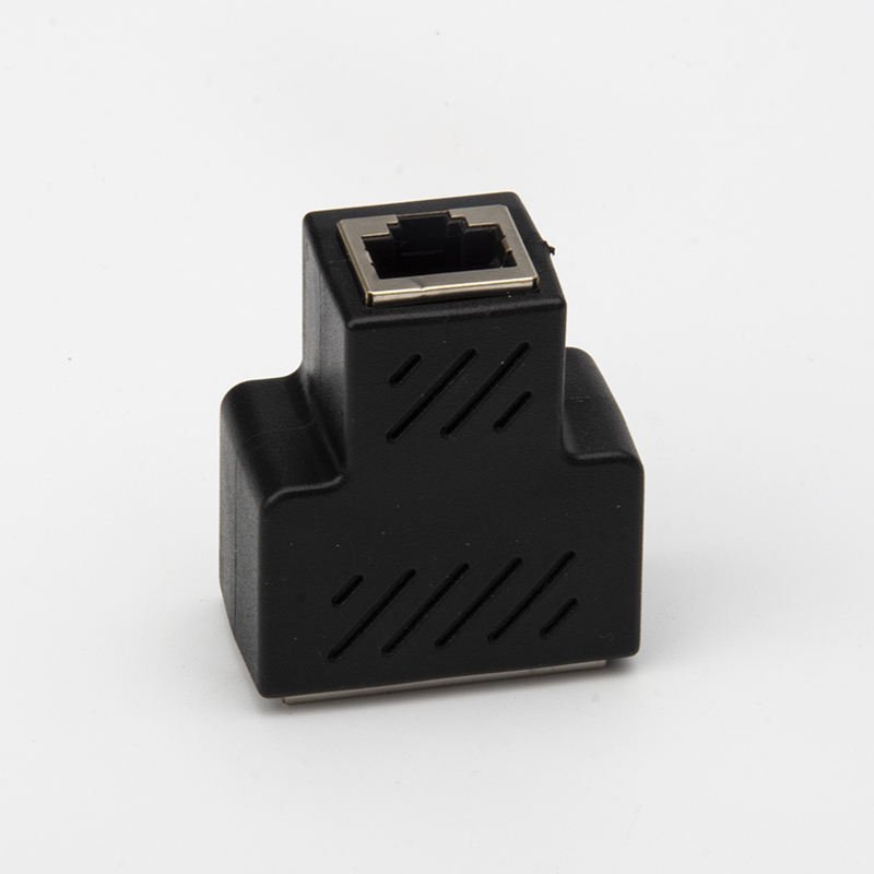 Ethernet 1 to 2 Female Plug RJ45 Connector Socket Ethernet Lan Network Adapter