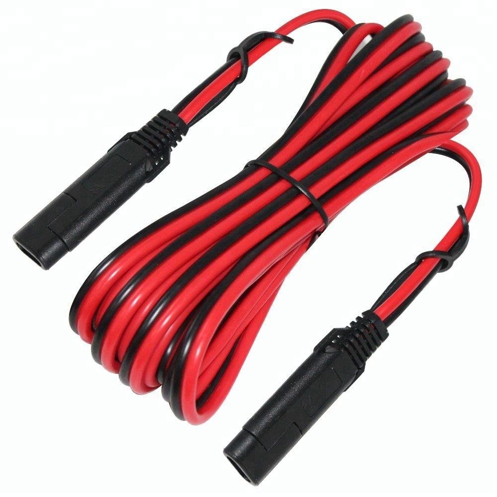 Gps Panel Plug 12v Connector 2 Pin Extension Cord Solar Cables 14awg Pvc Sae Battery Cable