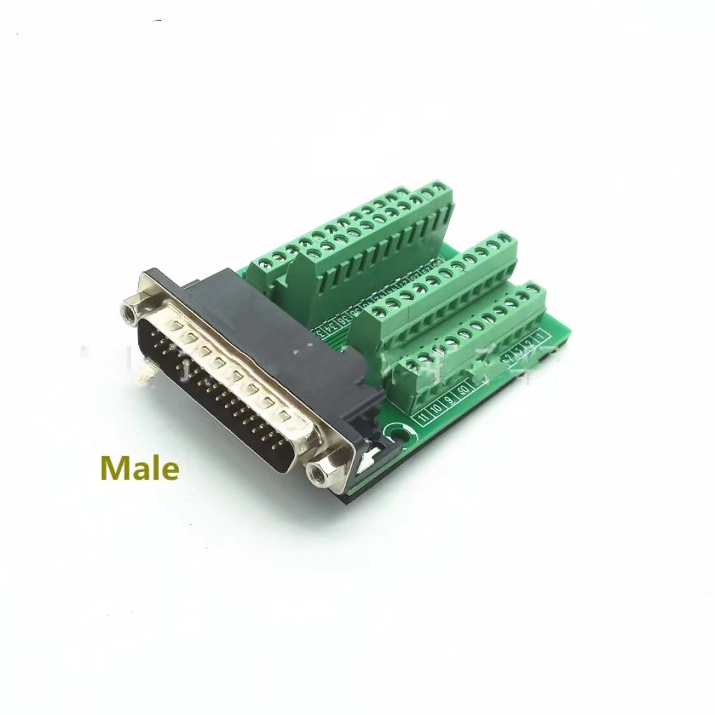 DB9/15/25/26/37/44/50 pin Male Female 37pin Port Adapter Connector Header Terminal Breakout PCB Board 2 Row Riveting Tooth