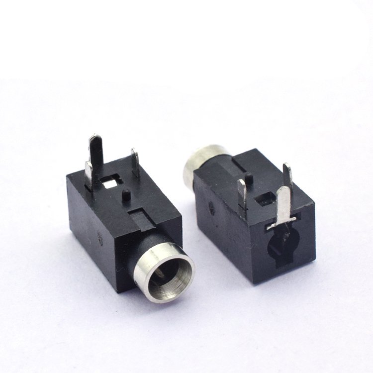 high quality PJ-210 3 pin plastic head Female headphone holder socket Connector 3 Pin DIP Headphone Jack Socket 30V 0.2A