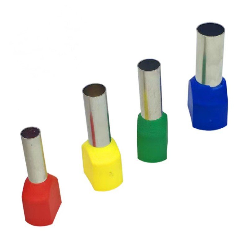 TE Pre Insulating Tube Type Terminals tube wire crimp connector insulated terminal Double wire tubular cord end terminal