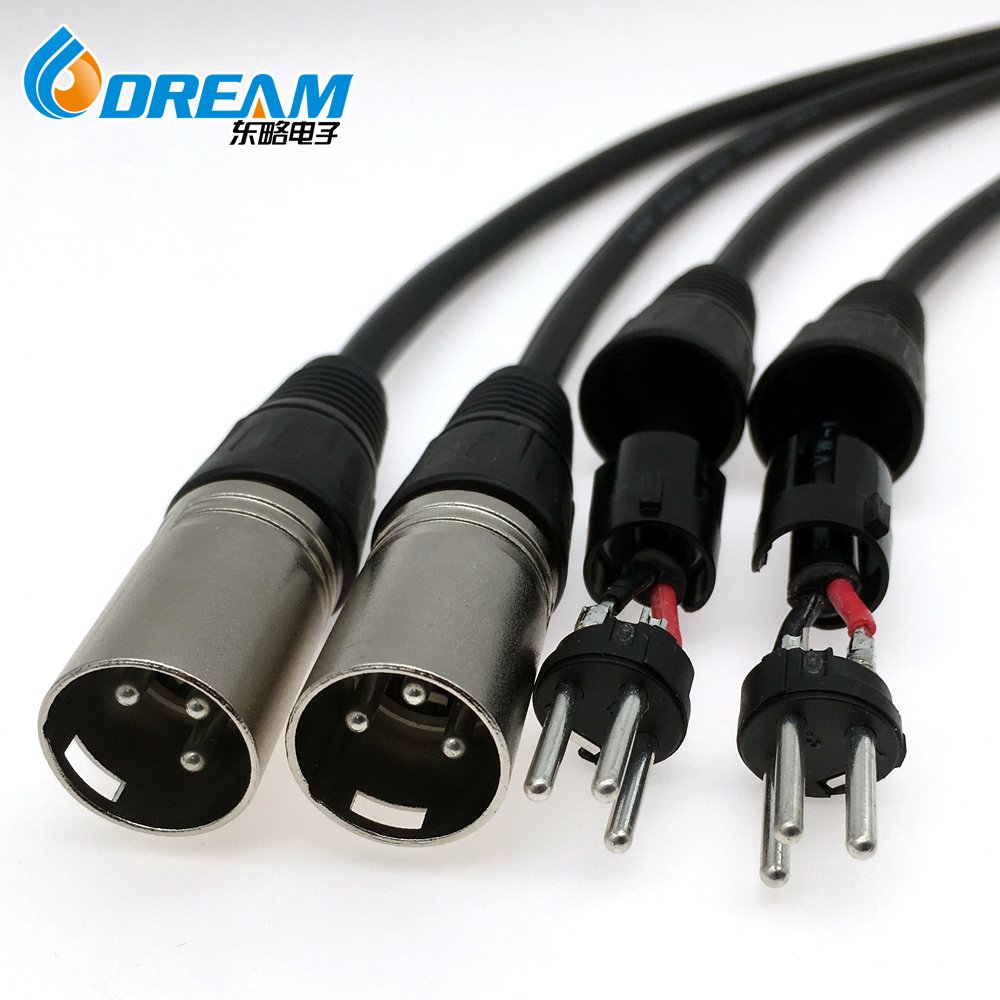 XLR Connectors 3 Pin Male Female Cable Connectors Audio Plug