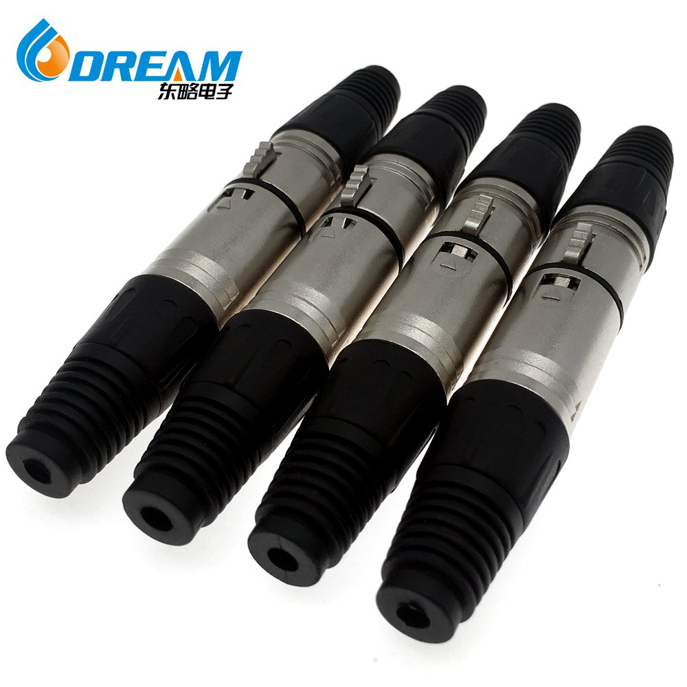 XLR Connectors 3 Pin Male Female Cable Connectors Audio Plug