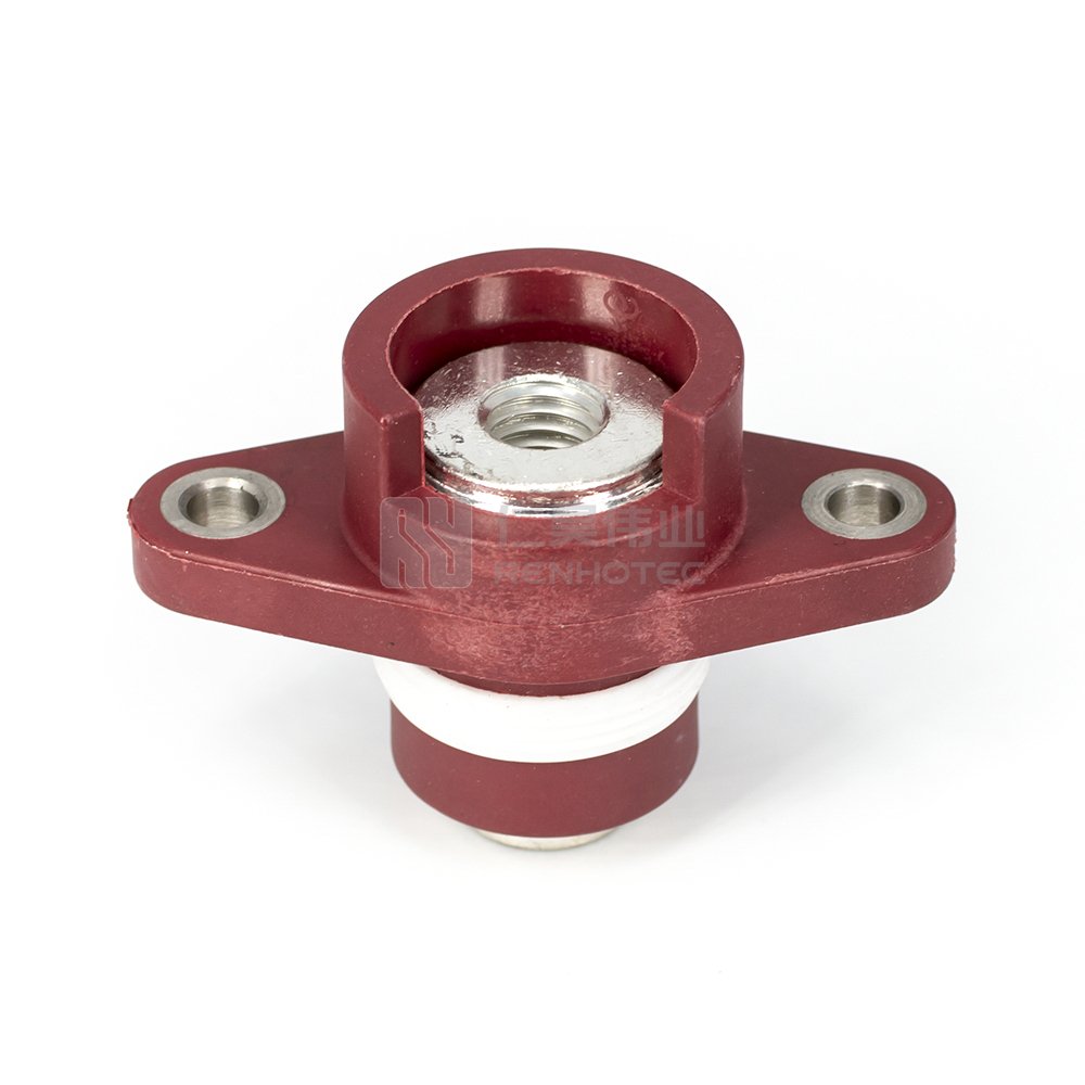 High Current Copper Material Lithium Battery Terminal Connector Block Power Through Wall M8 Screw Terminals for Cable