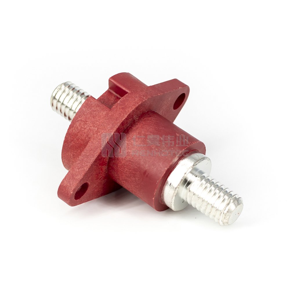 High Current Copper Material Lithium Battery Terminal Connector Block Power Through Wall M8 Screw Terminals for Cable