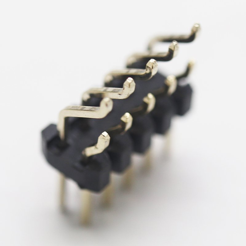 Connector 2.54Mm pitch 02~40pins 2x7 2x8 2x9 2x6 Pin double row Pin header gold plated dual row pin of electrical plug connector