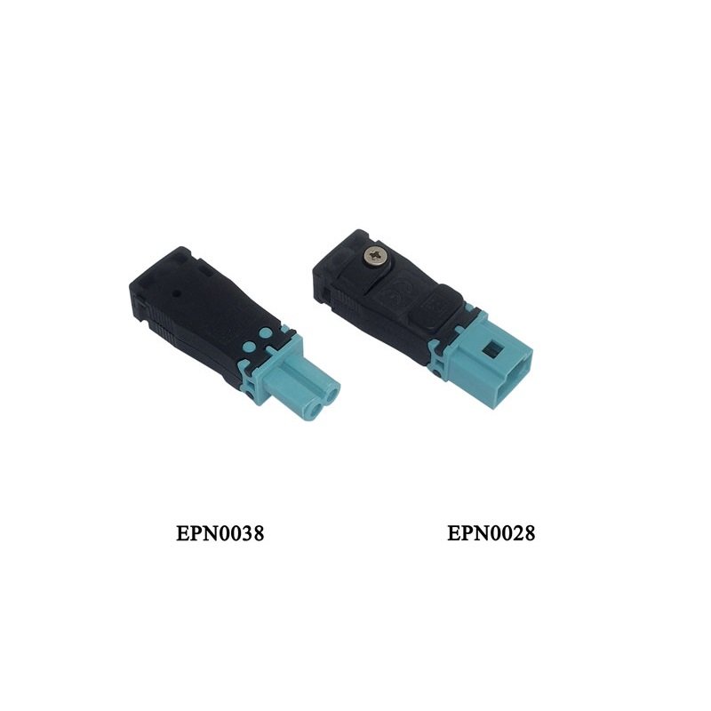 EPC mini quick connect 2 pin 2A 60V male female plastic electrical wire connector EPN0028