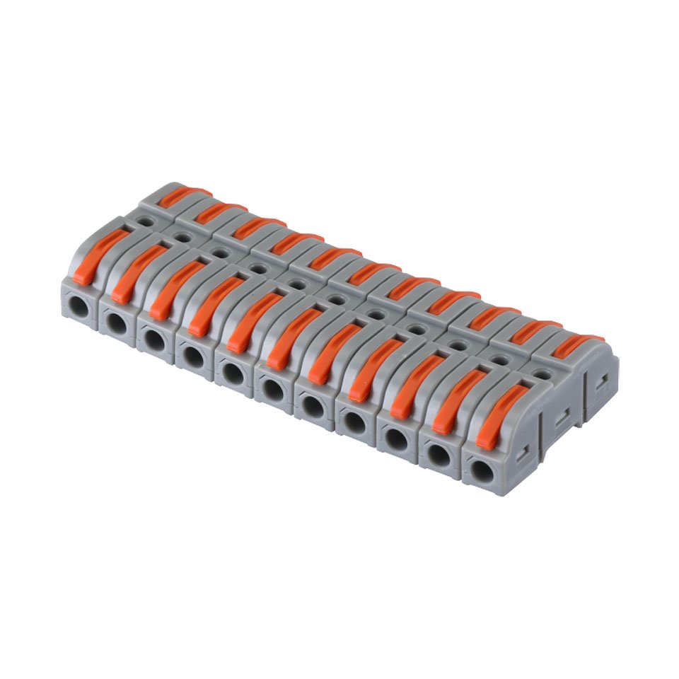 Electric Wire Connector 221 Universal Parallel-connectable Wire Push in Lever Terminal Nuts Compact Splice Connector Female 450V