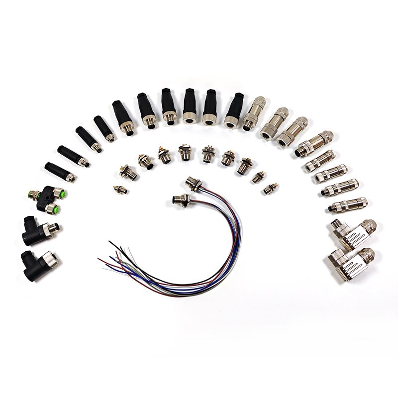 M12 M8 M5 Panel Socket Plug connector Waterproof IP67 IP68 4pin 5pin