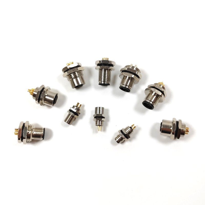 M12 M8 M5 Panel Socket Plug connector Waterproof IP67 IP68 4pin 5pin