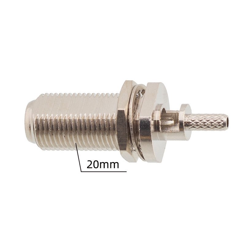Wholesale smart security product RG6 cable plug F-K1.5 20MM female long Screw coax F connector