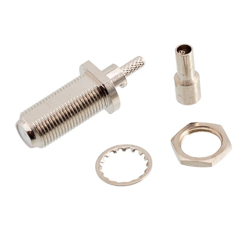 Wholesale smart security product RG6 cable plug F-K1.5 20MM female long Screw coax F connector