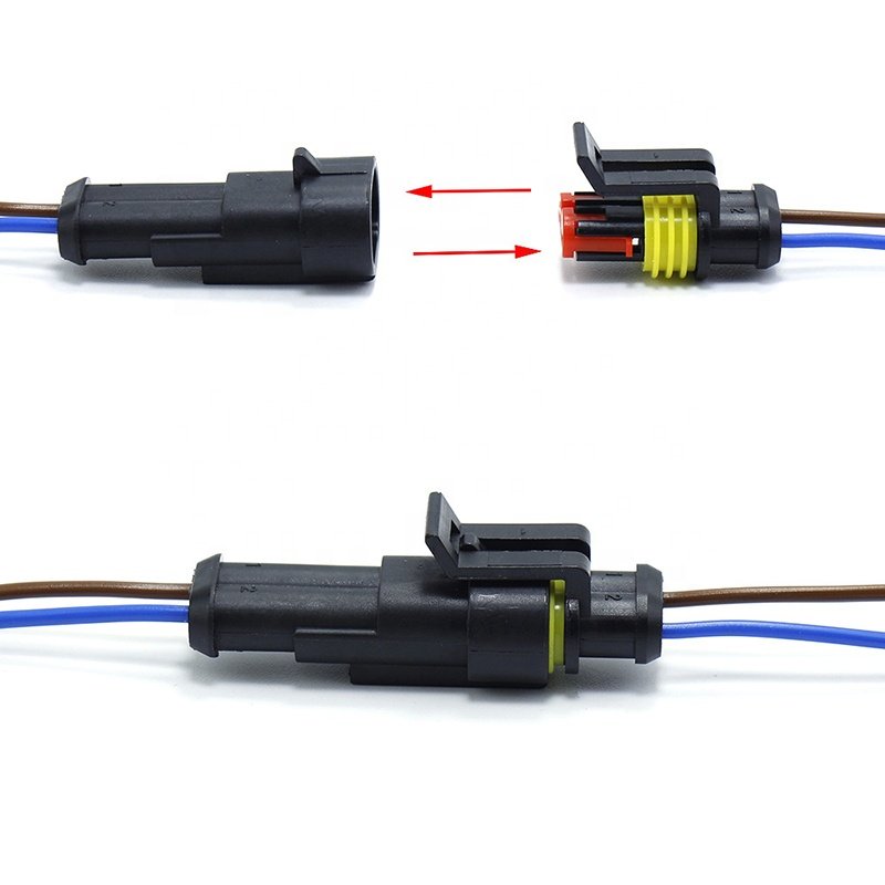 282080-1 Super seal 1.5 mm Series 2 pin female waterproof connector 2820801