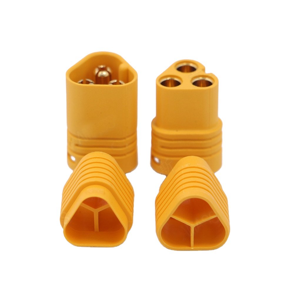 MT60 Male Female 3.5MM 3 Pin Pole Bullet Connector Power Plug Sockets MT60 Connector For RC Battery Motor