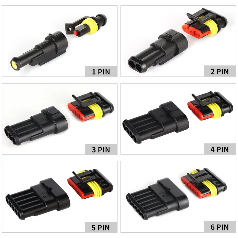 1.5 series male and female joint connector connector 2pins harness plug AMP automotive waterproof Electrical connector