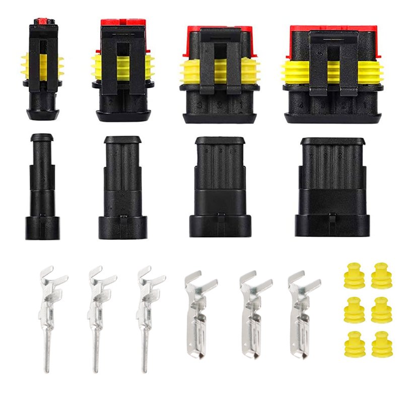 1.5 series male and female joint connector connector 2pins harness plug AMP automotive waterproof Electrical connector