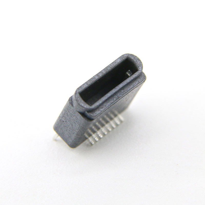 Micro USB Type c 8P Female Socket Connector 180 Degree Vertical SMT for Iphone Charging and Data Transmission