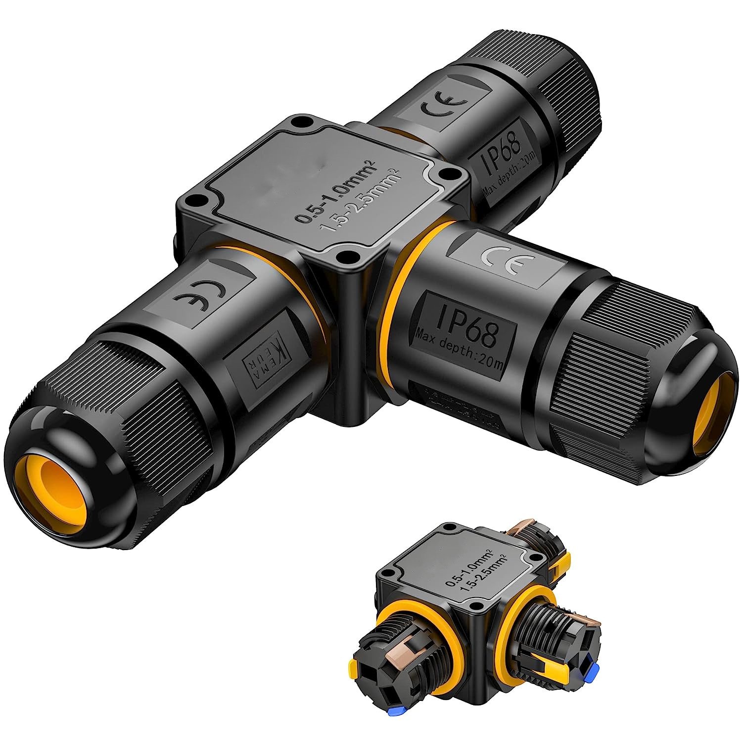 Greenway hot sell IP68 waterproof connector 2P 3P 4P 5P outdoor LED lamp cable waterproof connector