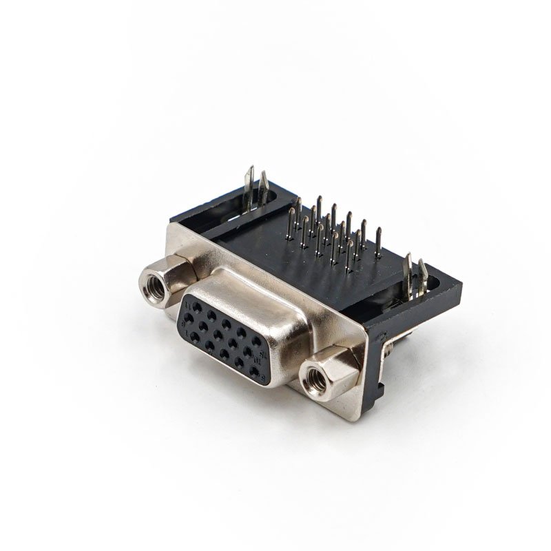 LECHUAN Factory Supply 44Pin Male Female Optional PCB Mounting High Density DIP Right Angle Type D-SUB Connector