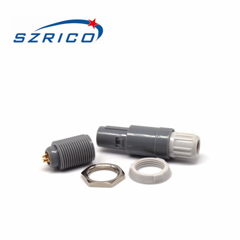shenzhen factory connector supply 3 pin 1P series push pull fixed connector