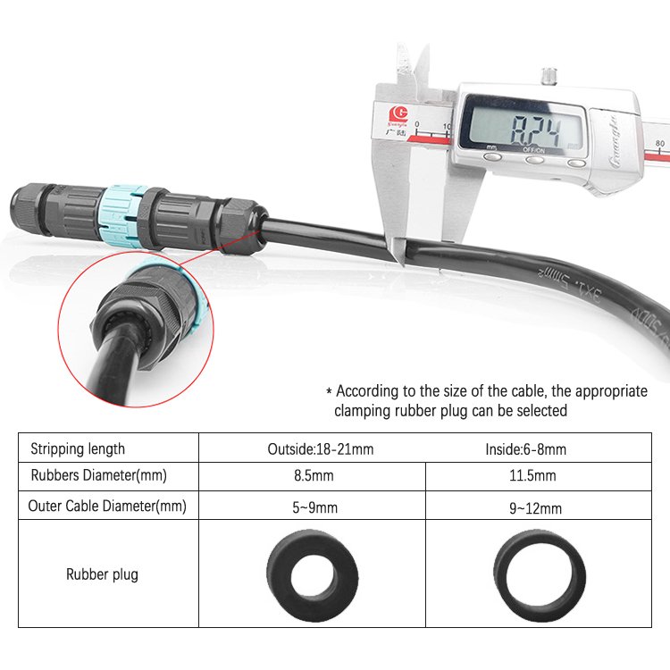 New Ip68 Waterproof Low Voltage Male Female 2 Pin Led Strip 5 Pin Ip68 Male Female Led Lighting Connector