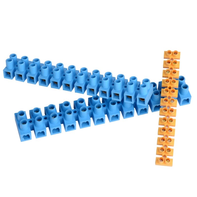 150amp 12 Way Electric PA PP PE H Type Screw Terminal Block PCB Wire Connector Strip Black Barrier Terminal Blocks
