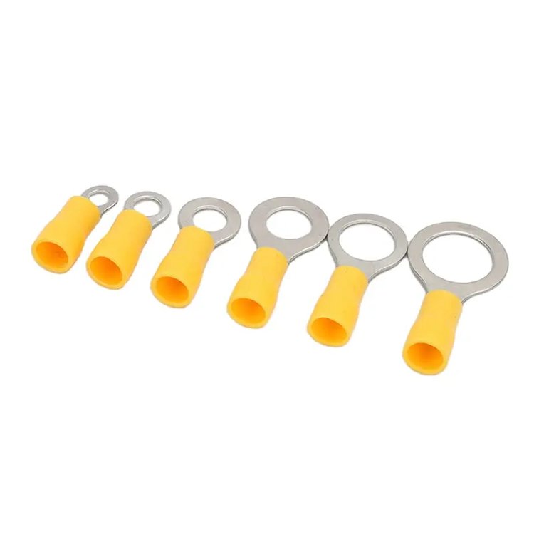 RV1.25-3 series colorful high quality wire joints splices connector electrical ring pre-insulated terminals