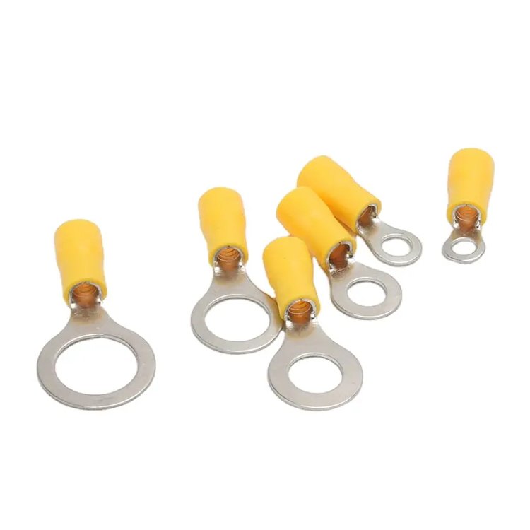 RV1.25-3 series colorful high quality wire joints splices connector electrical ring pre-insulated terminals
