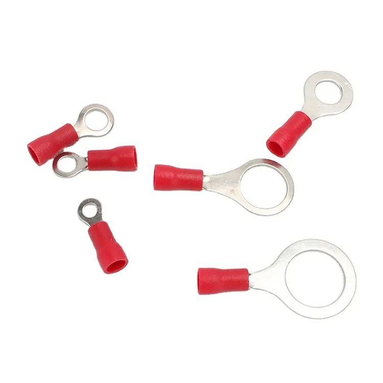 RV1.25-3 series colorful high quality wire joints splices connector electrical ring pre-insulated terminals