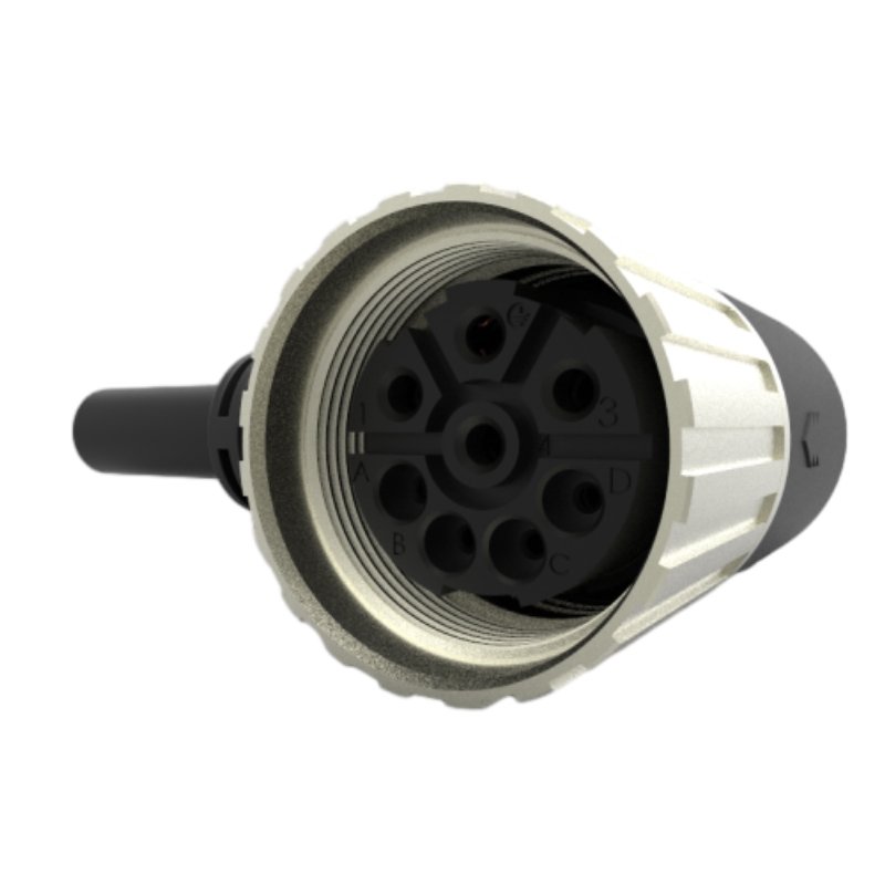 M23 Female Waterproof Circular 8pin Sensor Molding Connector Ip67 For Automotive/industrial