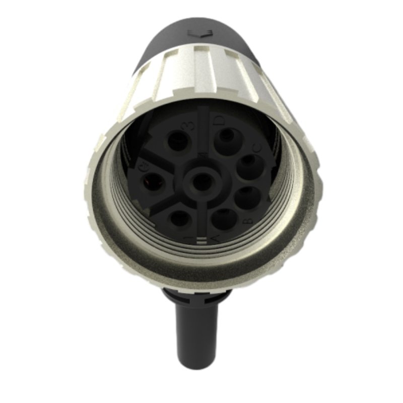 M23 Female Waterproof Circular 8pin Sensor Molding Connector Ip67 For Automotive/industrial