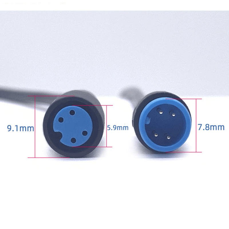 2 3 4 5 Pin Waterproof Cable Connector for Ebrake Display Wire Ebike Electric Cables