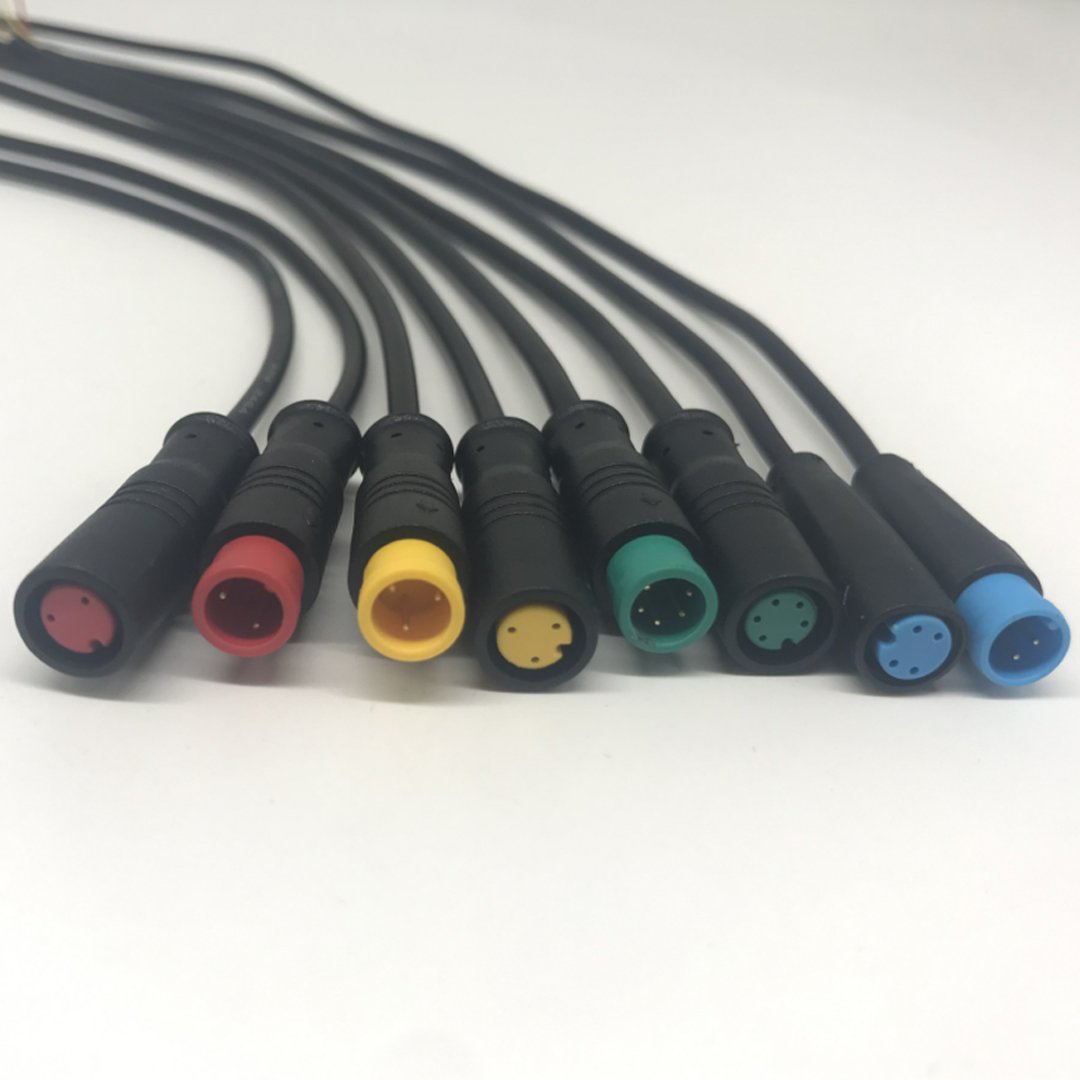 2 3 4 5 Pin Waterproof Cable Connector for Ebrake Display Wire Ebike Electric Cables