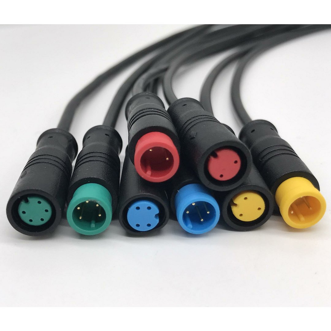 2 3 4 5 Pin Waterproof Cable Connector for Ebrake Display Wire Ebike Electric Cables