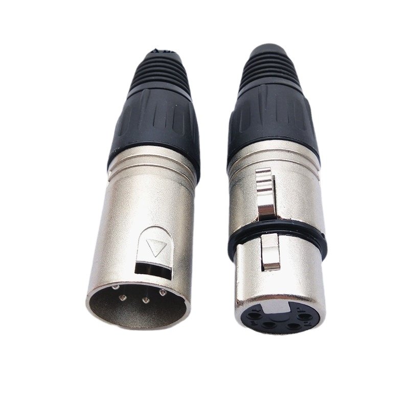 Hot Selling 4pin XLR Connector Female Microphone Speakon 4 Pines Female Plug Jack XLR4 Connector 4pin Speakon Connector Metal