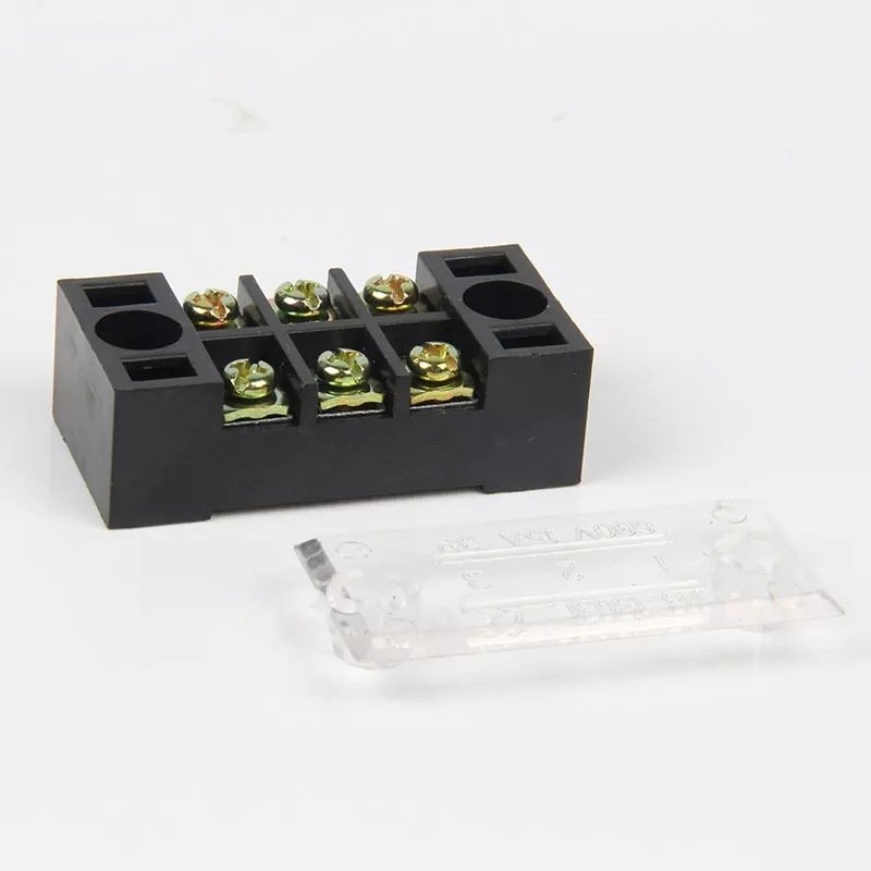 Dual Row Strip Screw Terminal Block 15A 600V Fixed Wiring Board wire connector TB1503