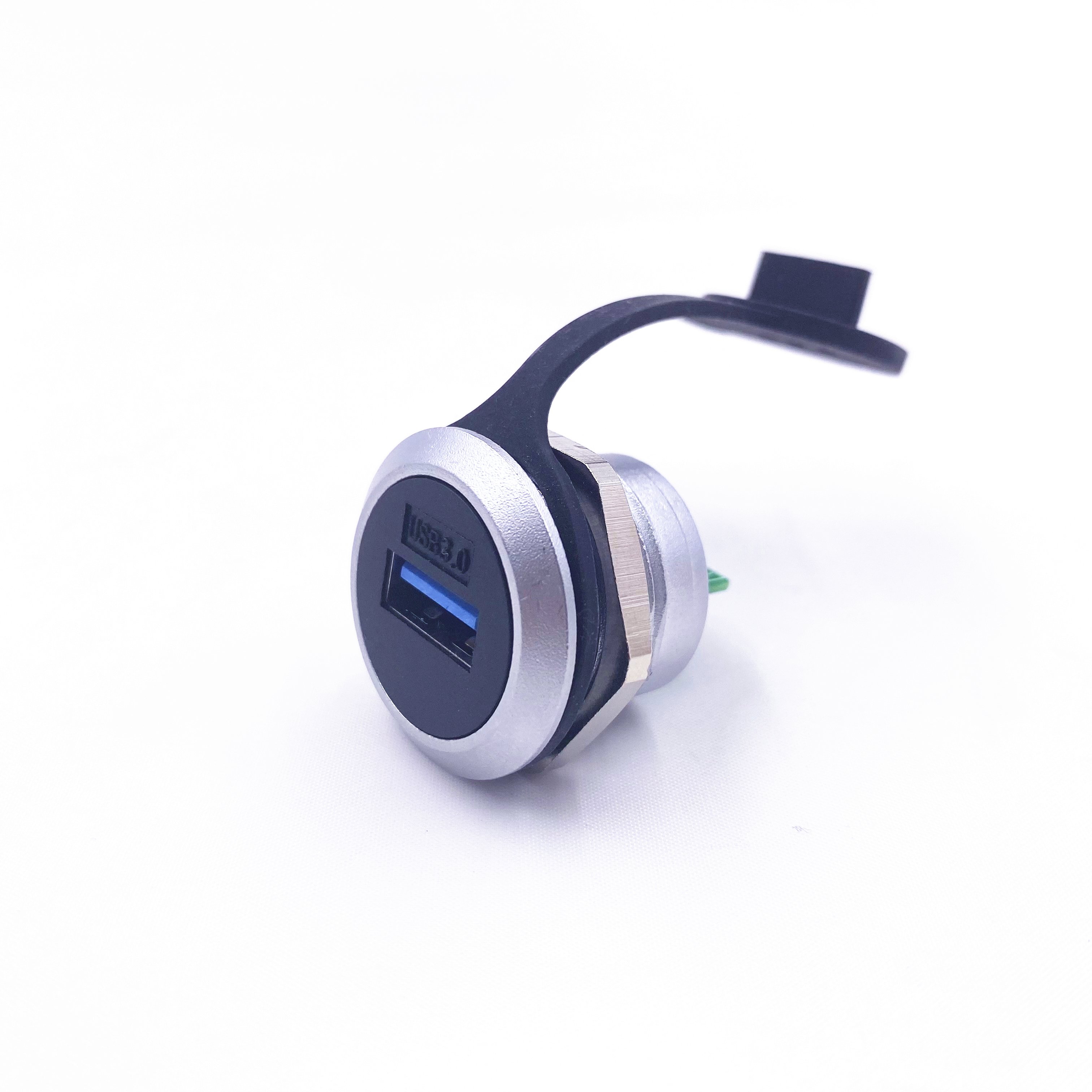 FCONNR USB Panel Mount Socket Connector Female to PCB End