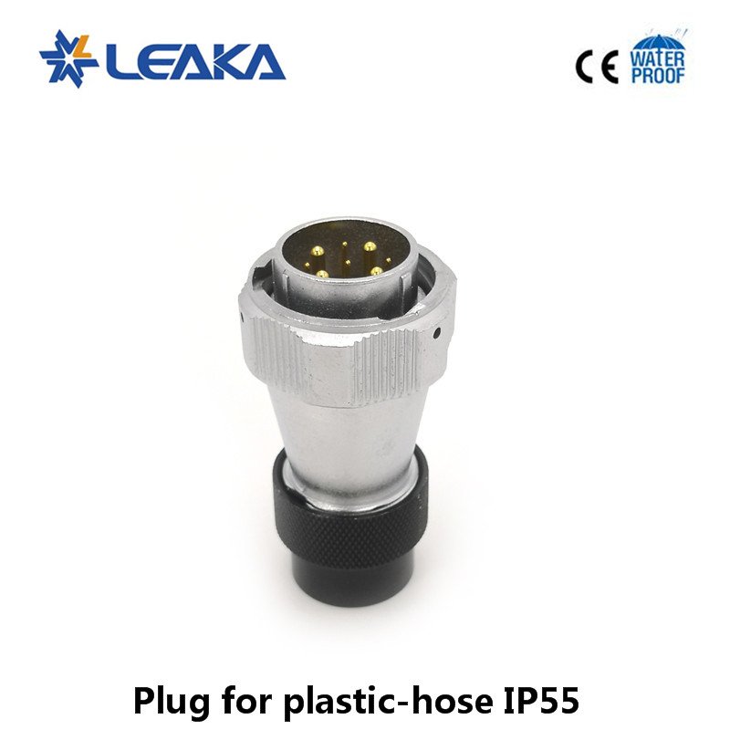 IP55 Aviation Cable Plug Weipu WY TB Series Bayonet Multipin Male Connector Plastic-Hose Gold Plated BNC Type Power
