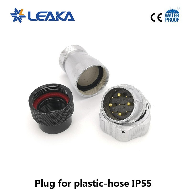 IP55 Aviation Cable Plug Weipu WY TB Series Bayonet Multipin Male Connector Plastic-Hose Gold Plated BNC Type Power